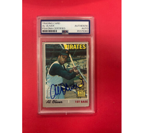 TOPPS 1970 TOPPS AL OLIVER PSA AUTHENTIC AUTO