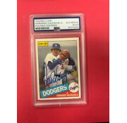 TOPPS 1985 O-PEE-CHEE FERNANDO VALENZUELA AUTOGRAPHED PSA AUTHENTIC