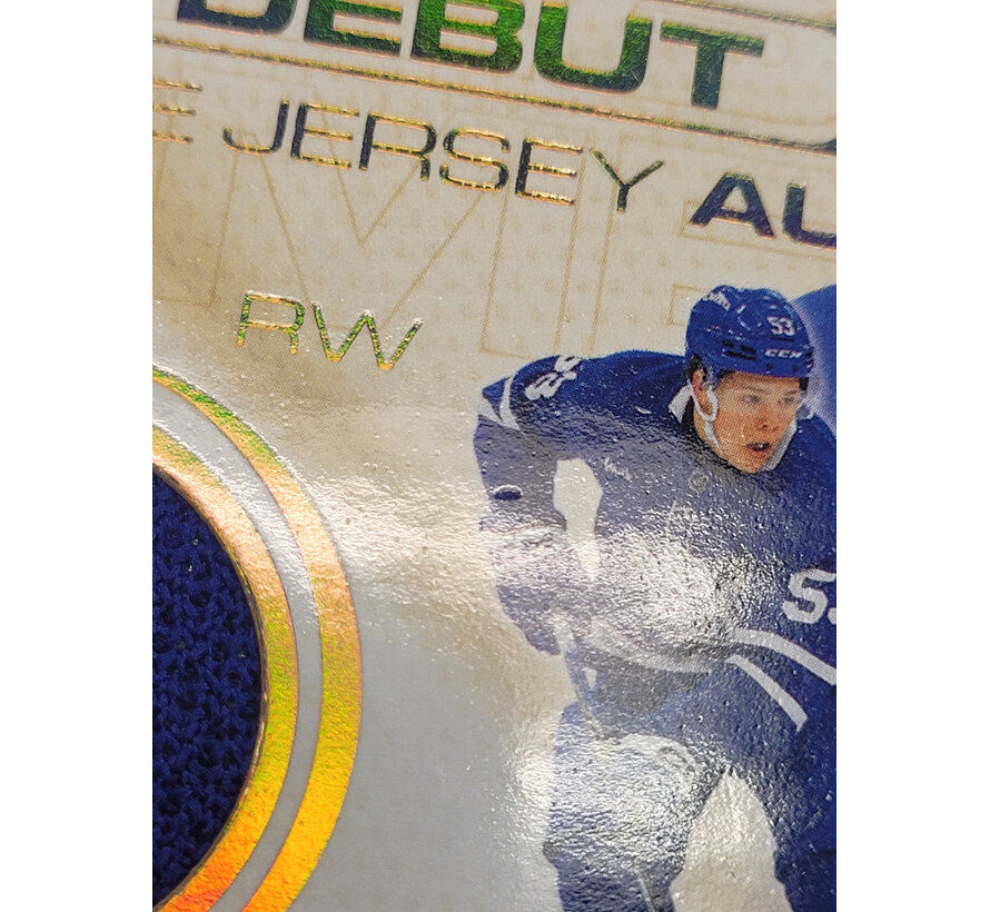 2025-26 UPPER DECK EXTENDED EASTON COWAN DEBUT GAME JERSEY AUTO /53 ROOKIE