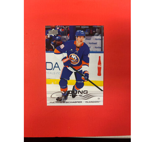 UPPER DECK 2025-26 UPPER DECK SERIES 2 MATTHEW SCHAEFER YOUNG GUNS