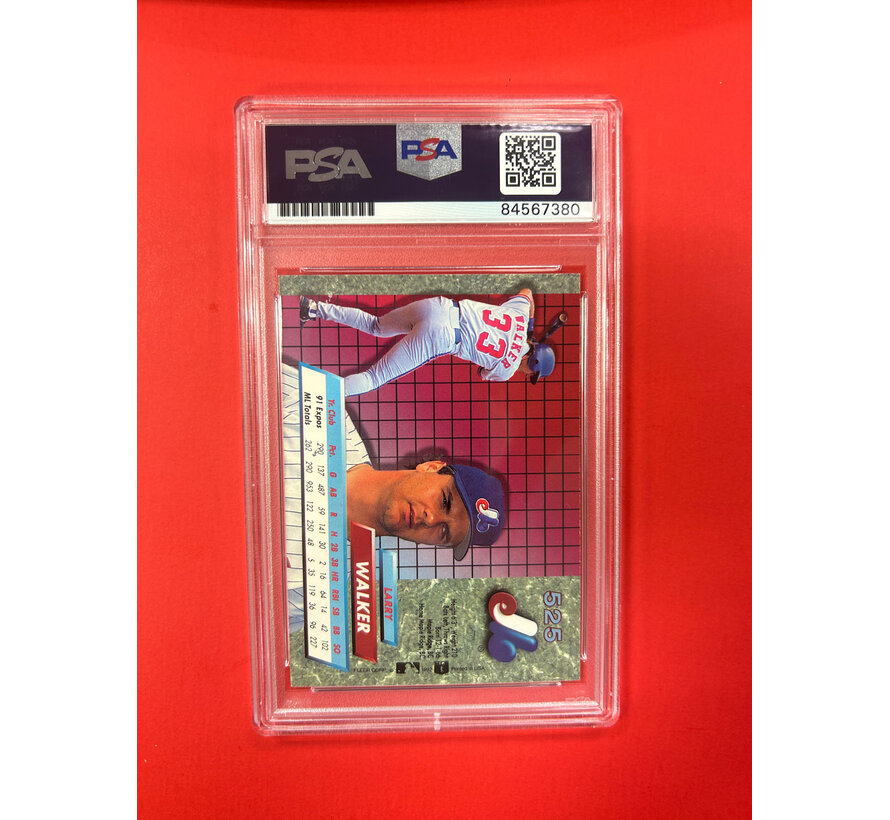 1992 FLEER ULTRA LARRY WALKER AUTOGRAPHED PSA AUTHENTIC