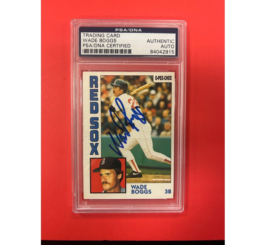 1984 O-PEE-CHEE WADE BOGGS AUTOGRAPHED PSA AUTHENTIC