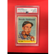 TOPPS 1958 TOPPS BROOKS ROBINSON AUTOGRAPHED PSA AUTHENTIC 9