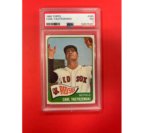 TOPPS 1965 TOPPS CARL YASTRZEMSKI #385 PSA GRADED 7