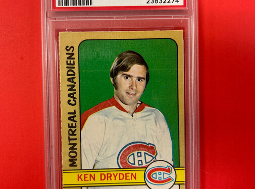 O-PEE-CHEE 1972 O-PEE-CHEE KEN DRYDEN PSA GRADED 7