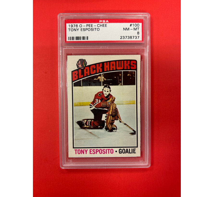 1976 O-PEE-CHEE TONY ESPOSITO PSA GRADED 8