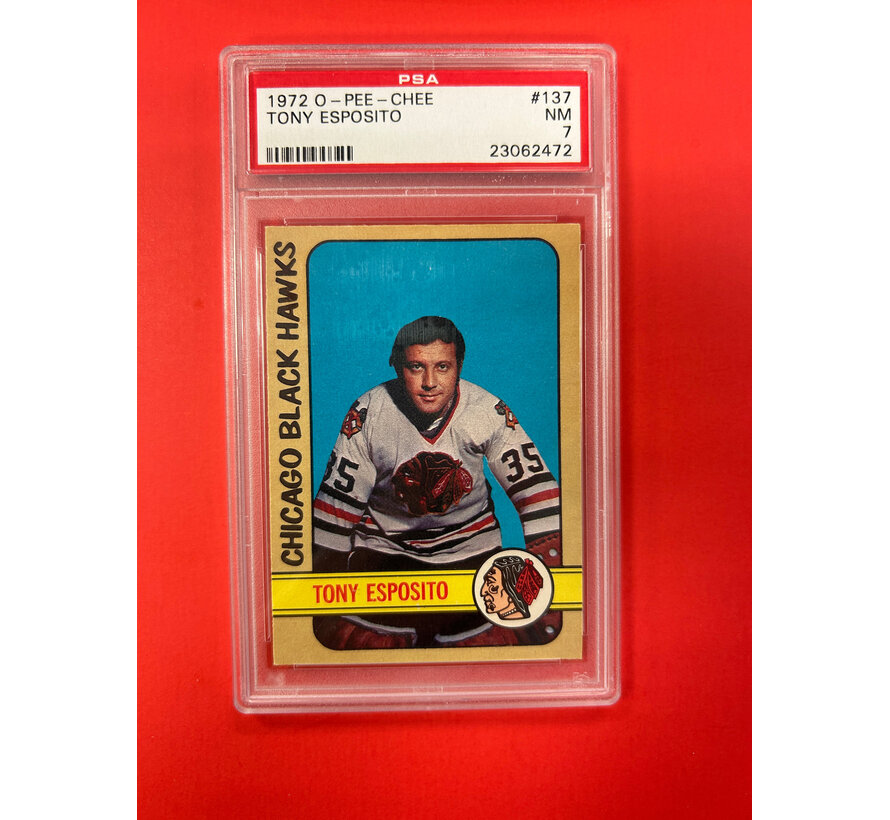 1972 O-PEE-CHEE TONY ESPOSITO PSA GRADED 7