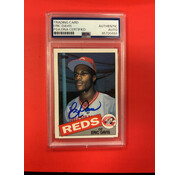 TOPPS 1985 TOPPS ERIC DAVIS AUTOGRAPHED PSA AUTHENTIC