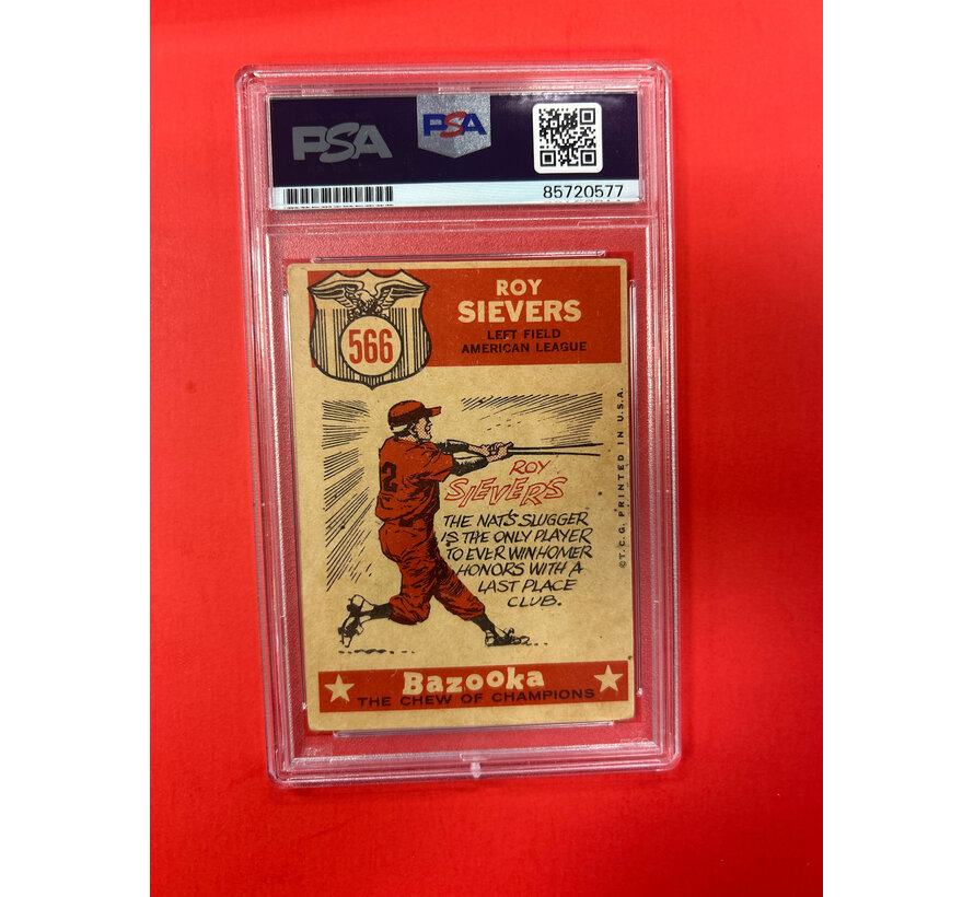 1960 TOPPS ROY SIEVERS AUTOGRAPHED PSA AUTHENTIC