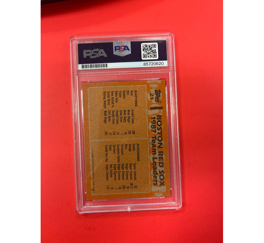 1989 TOPPS BOGGS/OWEN DUAL AUTOGRAPH PSA AUTHENTIC