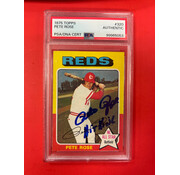 TOPPS 1975 TOPPS PETE ROSE AUTOGRAPHED PSA AUTHENTIC INSCRIBED HIT KING