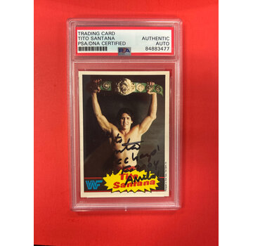 O-PEE-CHEE 1985 O-PEE-CHEE TITO SANATANA AUTOGRAPHED PSA AUTHENTIC