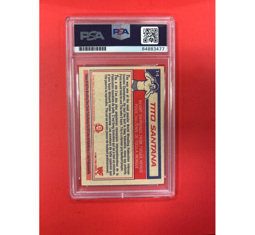 1985 O-PEE-CHEE TITO SANATANA AUTOGRAPHED PSA AUTHENTIC