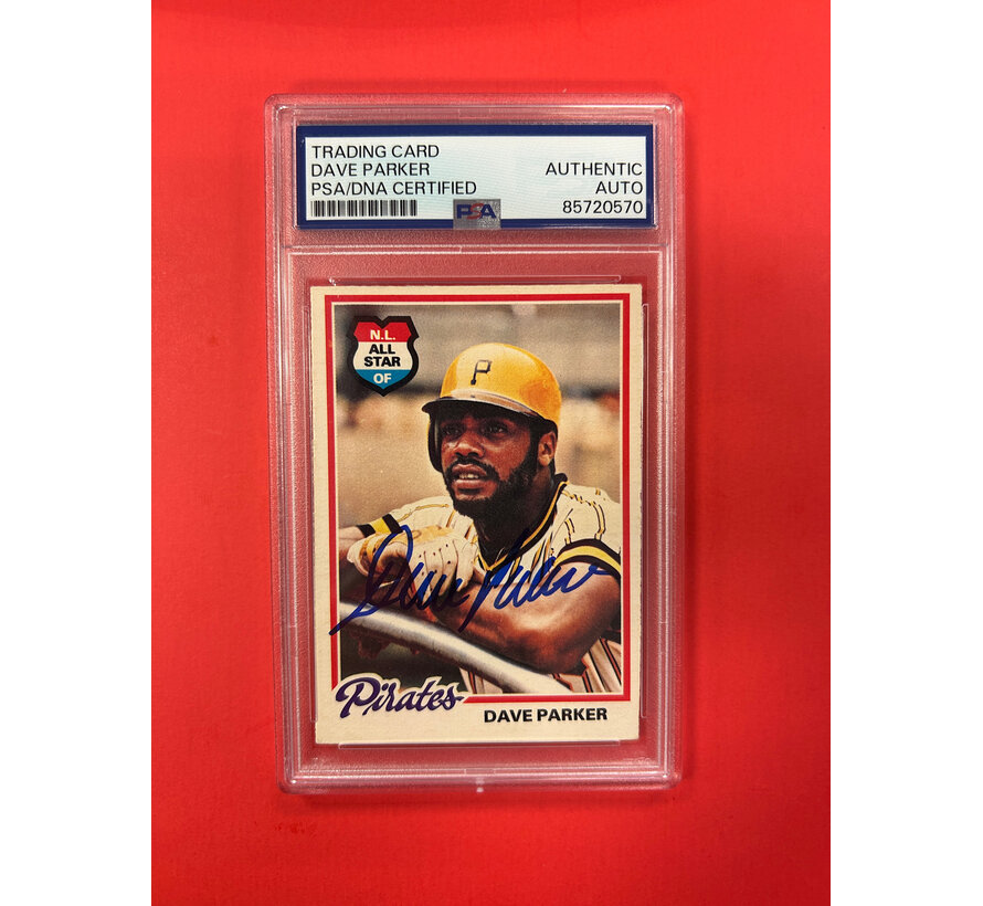 1978 O-PEE-CHEE DAVE PARKER AUTOGRAPHED PSA AUTHENTIC