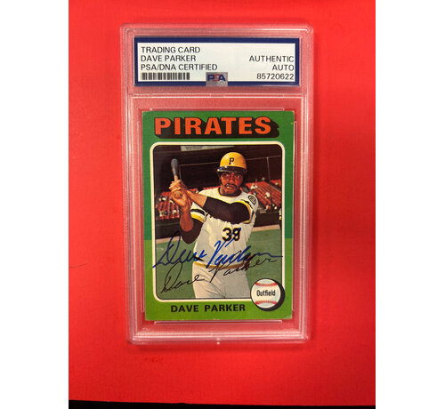 TOPPS 1975 TOPPS DAVE PARKER AUTOGRAPHED PSA AUTHENTIC