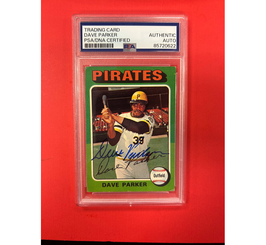 1975 TOPPS DAVE PARKER AUTOGRAPHED PSA AUTHENTIC