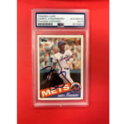 TOPPS 1985 TOPPS DARRYL STRAWBERRY AUTOGRAPHED PSA AUTHENTIC