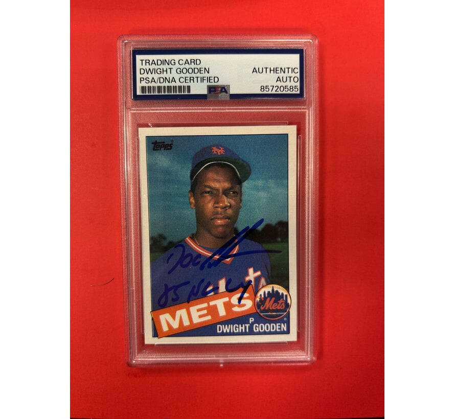 1985 TOPPS DWIGHT GOODEN AUTOGRAPHED PSA AUTHENTIC