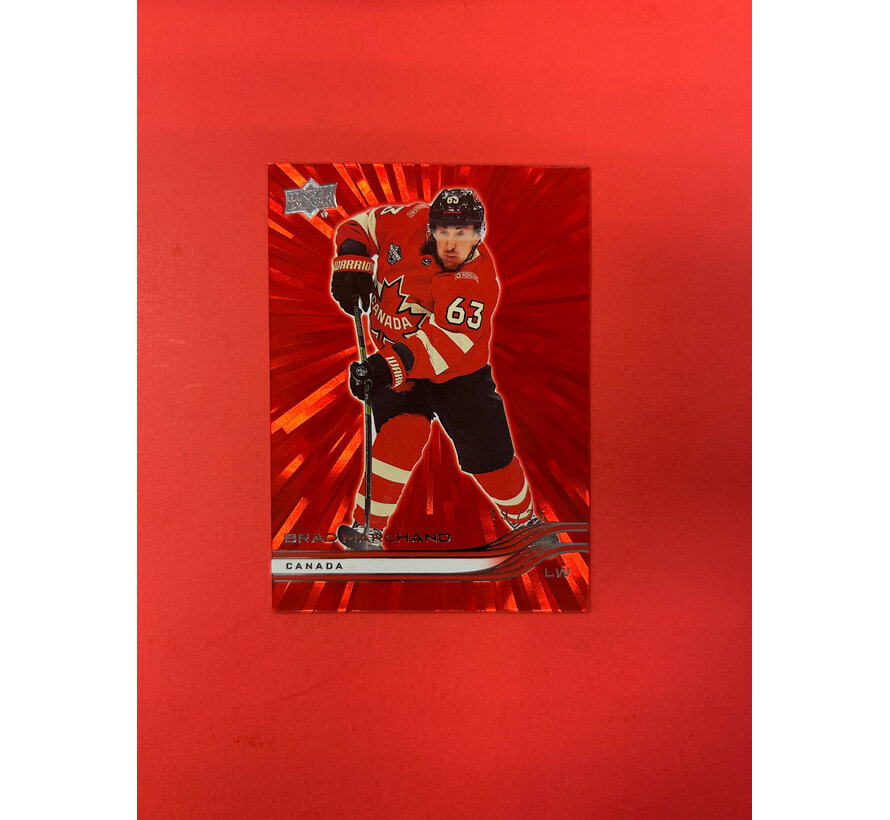 2025-26 UPPER DECK EXTENDED BRAD MARCHAND RED OUTBURST /25
