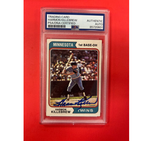 TOPPS 1974 TOPPS HARMON KILLEBREW AUTOGRAPHED PSA AUTHENTIC