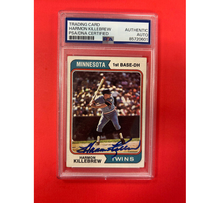 1974 TOPPS HARMON KILLEBREW AUTOGRAPHED PSA AUTHENTIC