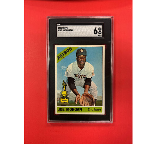 TOPPS 1966 TOPPS JOE MORGAN #195 SGC GRADED 6