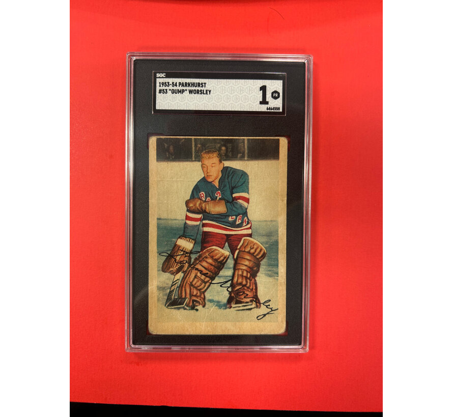 1953-54 PARKHURST GUMP WORSLEY  SGC GRADED 1