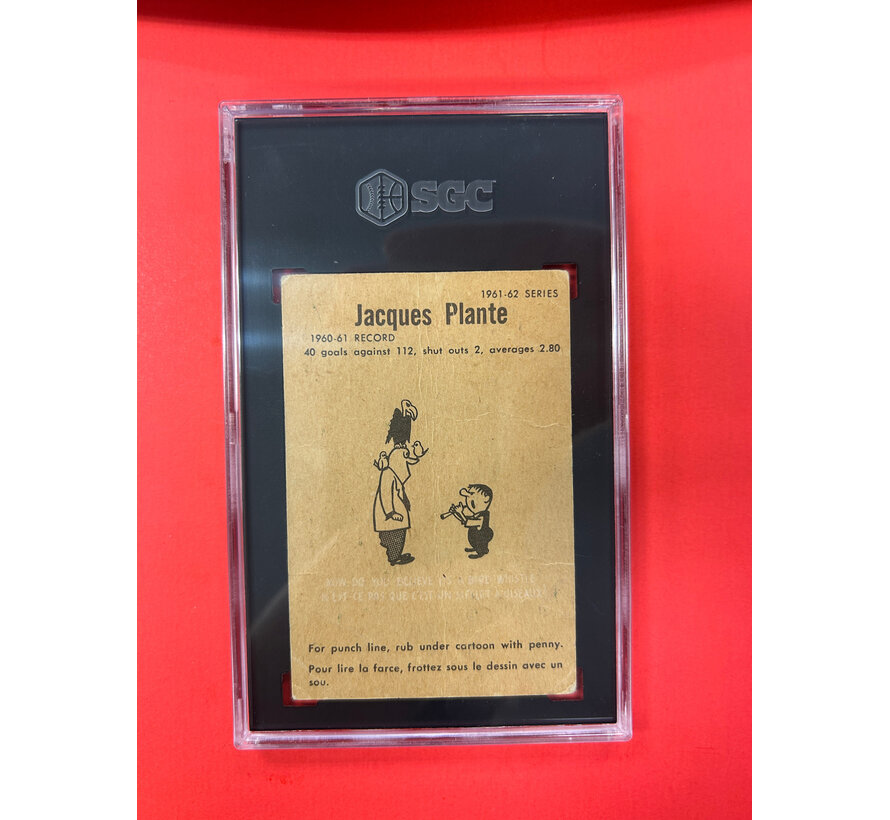 1961-62 PARKHURST JACQUES PLANTE #49 SGC GRADED 1.5