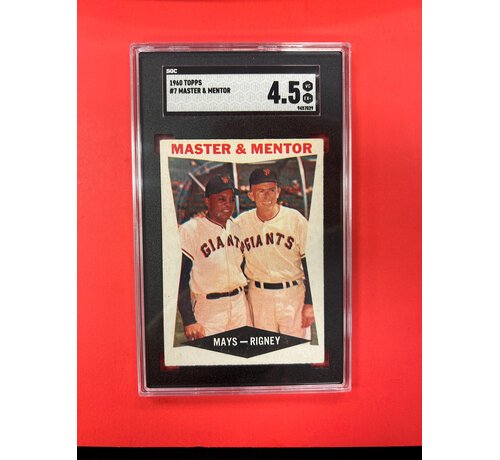 TOPPS 1960 TOPPS MASTER AND MENTOR #7 SGC GRADED 4.5