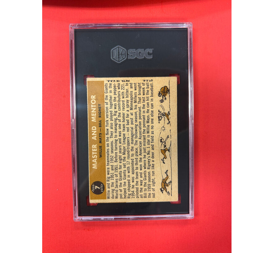 1960 TOPPS MASTER AND MENTOR #7 SGC GRADED 4.5