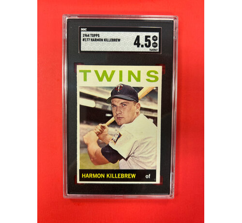 TOPPS 1964 TOPPS HARMON KILLEBREW #177 SGC GRADED 4.5