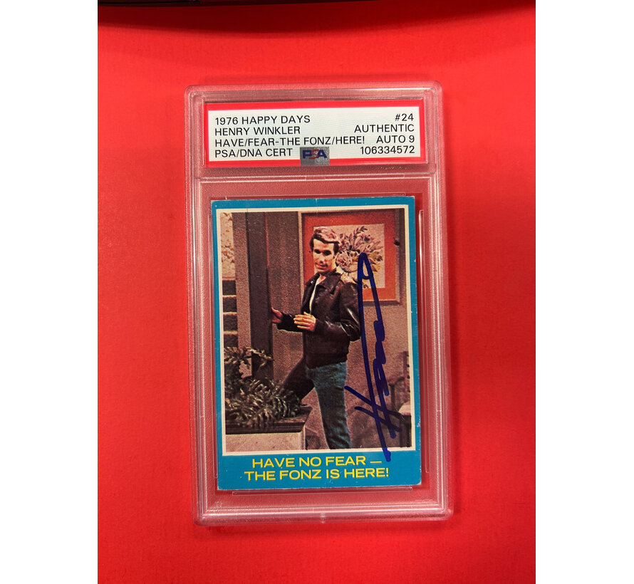 1976 HAPPY DAYS HENRY WINKLER THE FONZ AUTOGRAPHED PSA AUTHENTIC