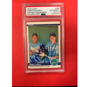 FLEER 1984 FLEER G.BRETT/G.PERRY DUAL AUTOGRAPHED PINE TAR INCIDENT PSA AUTHENTIC