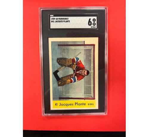 PARKHURST 1959-60 PARKHURST JACQUES PLANTE #41 SGC GRADED 6