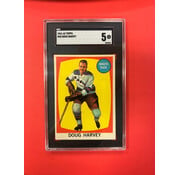 TOPPS 1961-62 TOPPS DOUG HARVEY #45 SGC GRADED 5