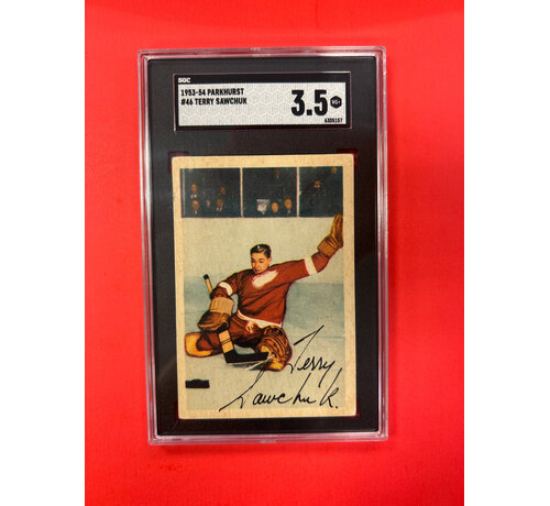 PARKHURST 1953-54 PARKHURST TERRY SAWCHUK #46 SGC GRADED 3.5