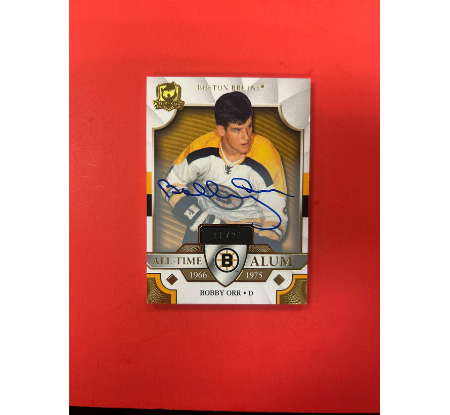 2020-21 UPPER DECK THE CUP BOBBY ORR ALL TIME ALUM AUTOGRAPH /25