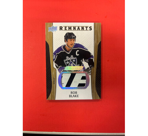 UPPER DECK 2024-25 UPPER DECK ENGRAINED ICONS ROB BLAKE REMNANTS /25
