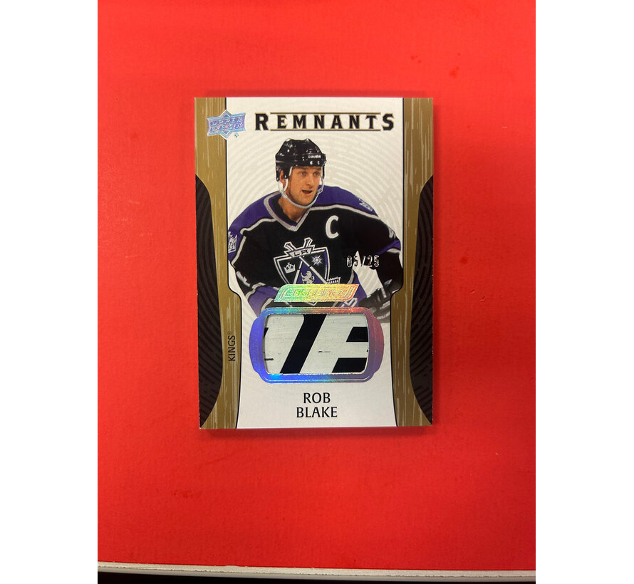 2024-25 UPPER DECK ENGRAINED ICONS ROB BLAKE REMNANTS /25