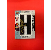 UPPER DECK 2018-19 UPPER DECK CHRONOLOGY CHRIS PHILLIPS LETTERMAN AUTOGRAPHED /20