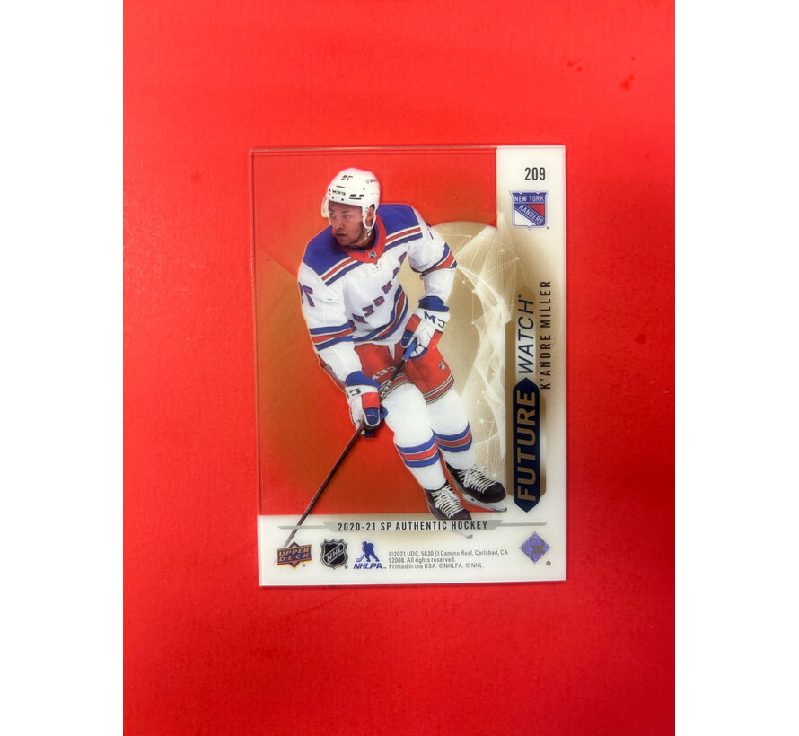 2020-21 SP AUTHENTIC K'ANDRE MILLER FUTURE WATCH ACETATE