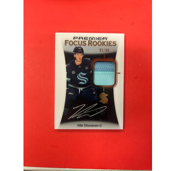 UPPER DECK 2025-26 UPPER DECK PREMIER VILLE OTTAVAINEN FOCUS ROOKIE PATCH AUTO /99