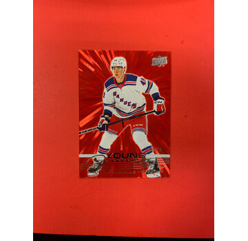 UPPER DECK 2025-26 UPPER DECK EXTENDED JAROSLAV CHEMLAR YOUNG GUNS RED OUTBURST /25