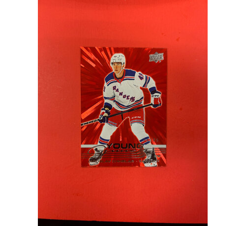 UPPER DECK 2025-26 UPPER DECK EXTENDED JAROSLAV CHEMLAR YOUNG GUNS RED OUTBURST /25