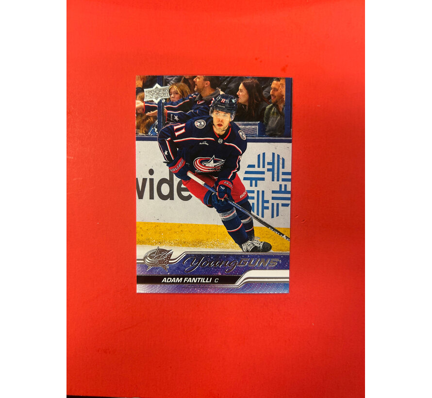 2023-24 UPPER DECK EXTENDED ADAM FANTILLI YOUNG GUNS