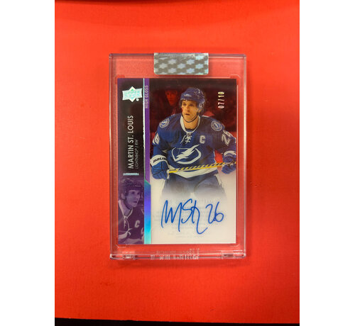 UPPER DECK 2021-22 UPPER DECK CLEAR CUT MARTIN ST.LOUIS HIGH GLOSS AUTO /10