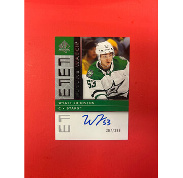 UPPER DECK 2022-23 SP AUTHENTIC WYATT JOHNSTON  RETRO FUTURE  WATCH AUTO /399