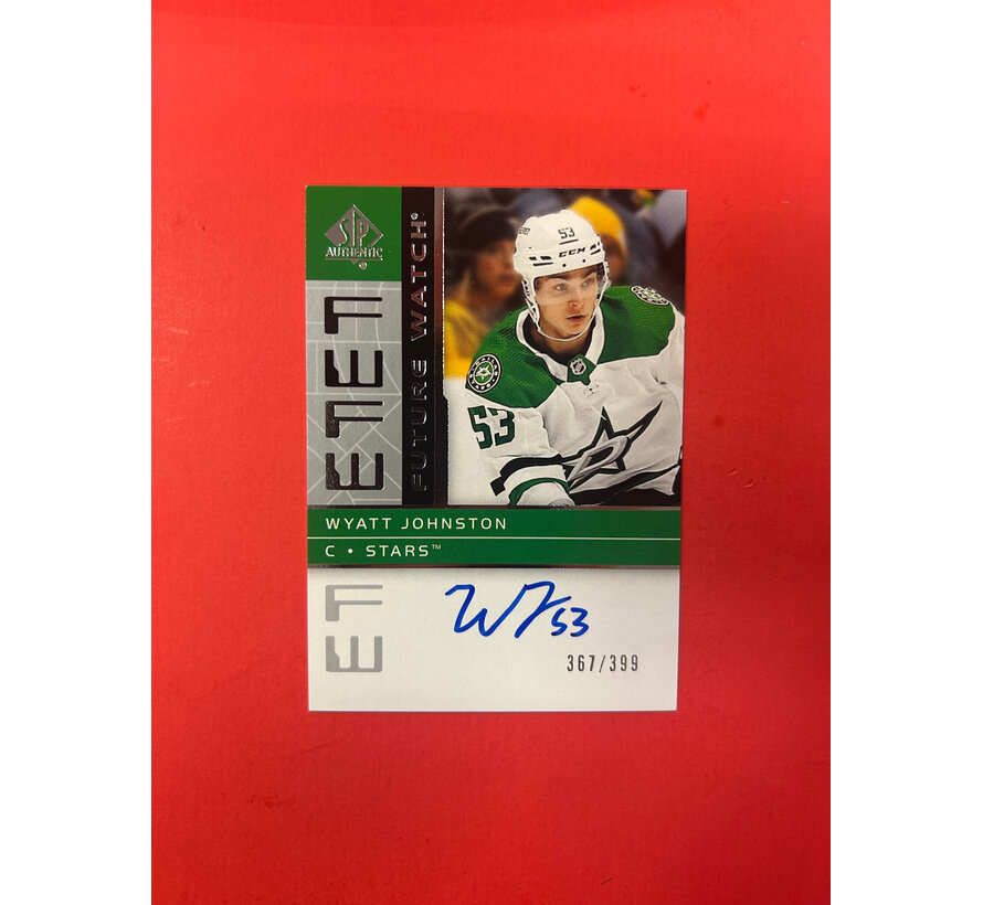 2022-23 SP AUTHENTIC WYATT JOHNSTON  RETRO FUTURE  WATCH AUTO /399