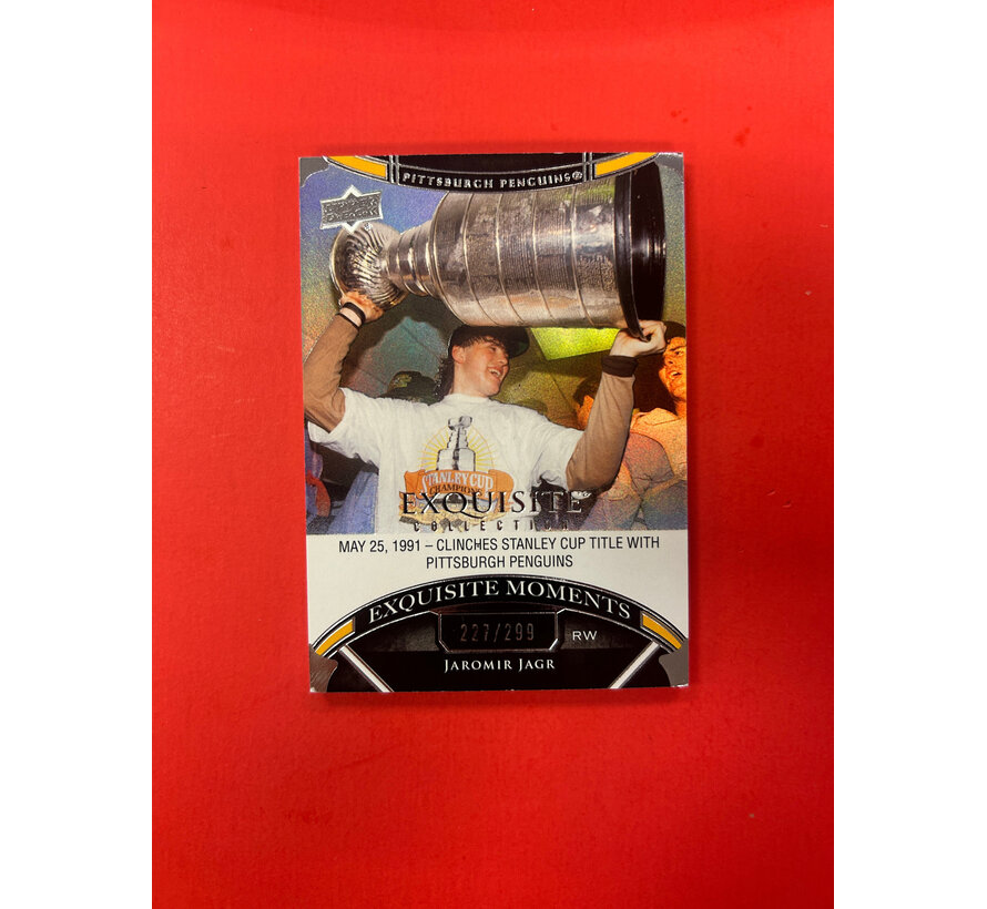 2022-23 UPPER DECK EXQUISITE JAROMIR JAGR EXQUISITE MOMENTS /299