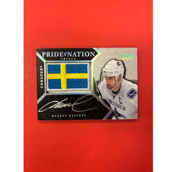 UPPER DECK 2008-09 UD BLACK PRIDE OF A NATION MARKUS NASLUND PATCH AUTO /25